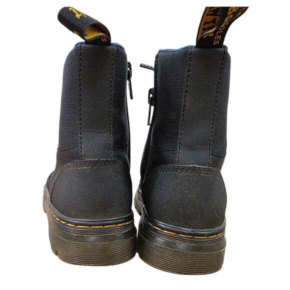 Dr. Martens Combs Cap Junior Youth Size 13 Black Lace Up Zip Eye Ankle Boots - Picture 5 of 7